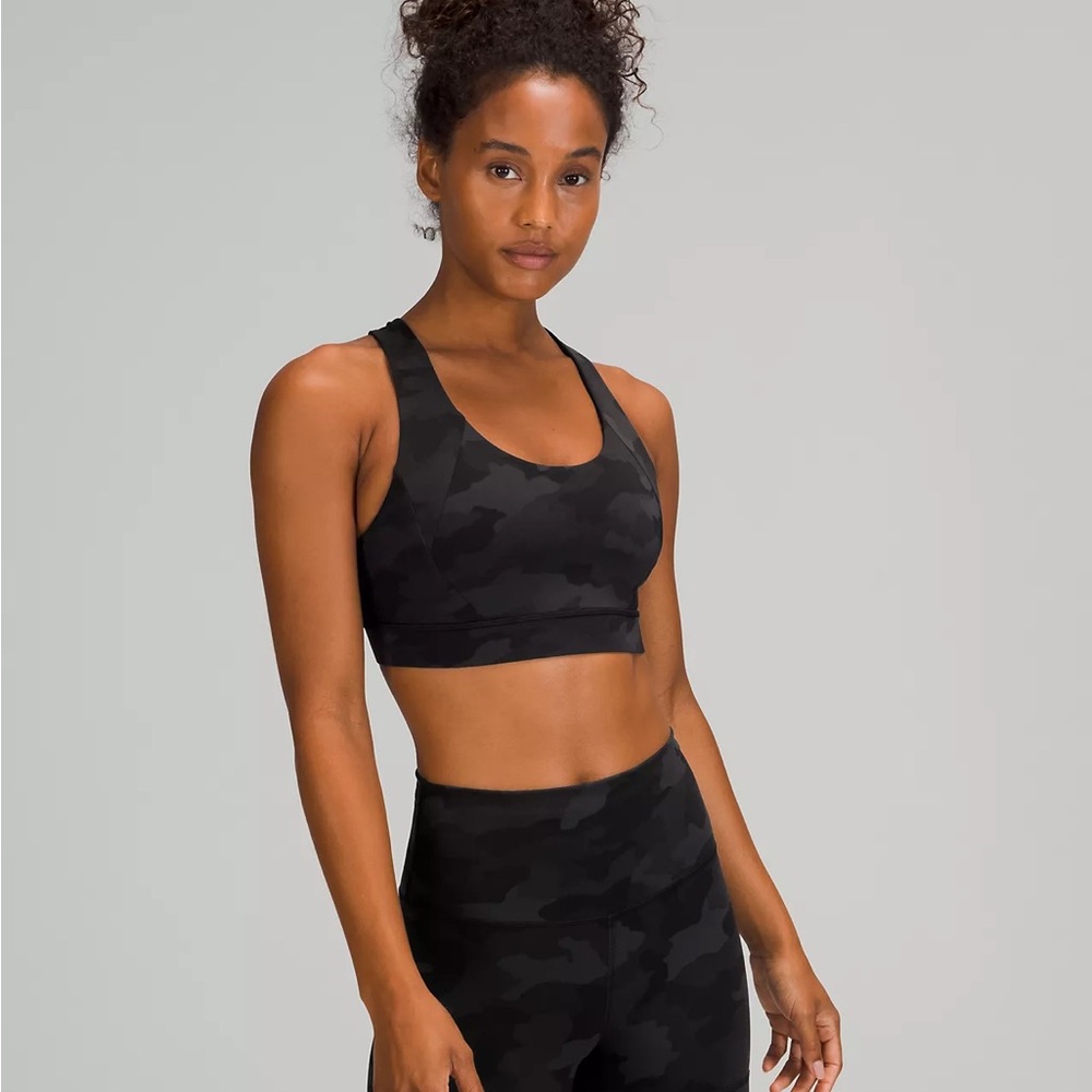 Lululemon Free to be Elevated Sports Bra in Black Camo